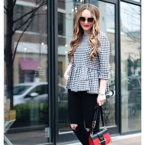 Victoria Beckham for Target Gingham Blouse Size L